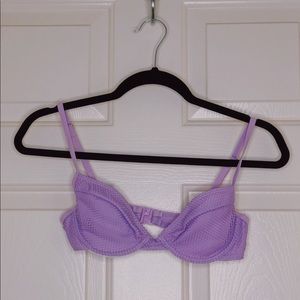 purple bikini top